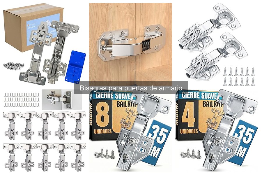 Tipos de bisagras para puertas de armario: guía completa