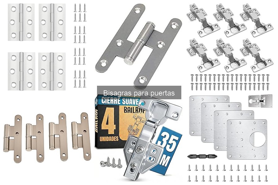Tipos de bisagras para puertas: guía completa