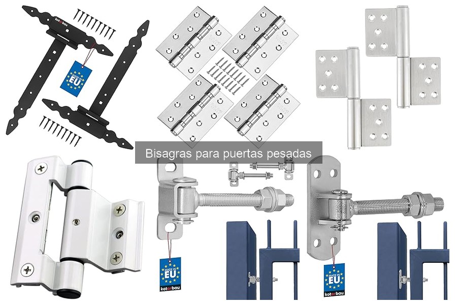 Tipos de bisagras para puertas pesadas: guía completa