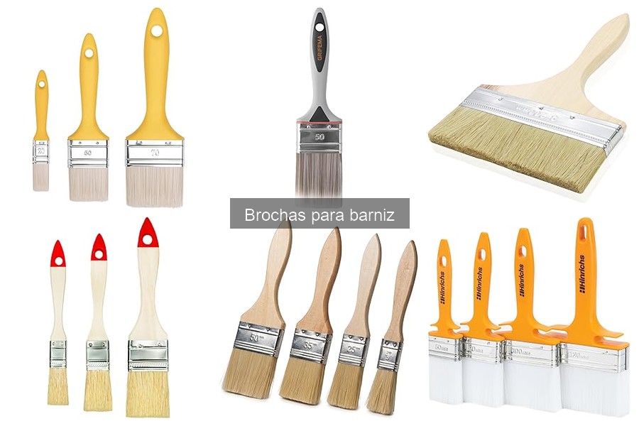 Tipos de brochas para barniz y sus mejores usos