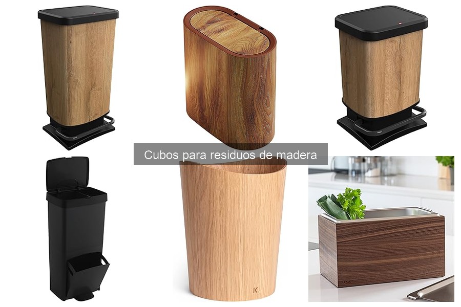 Tipos de cubos para residuos de madera: guía y comparativa