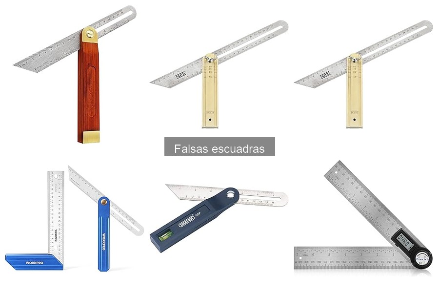 Tipos de falsas escuadras y sus usos en carpintería