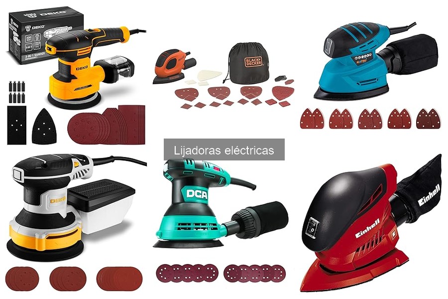 Tipos de lijadoras eléctricas y sus usos en bricolaje