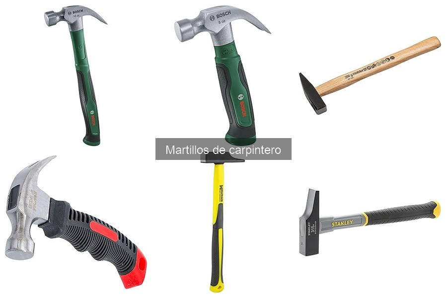 Tipos de martillos de carpintero y sus usos esenciales