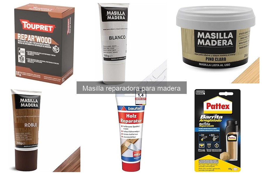 Tipos de masilla reparadora para madera: Guía completa