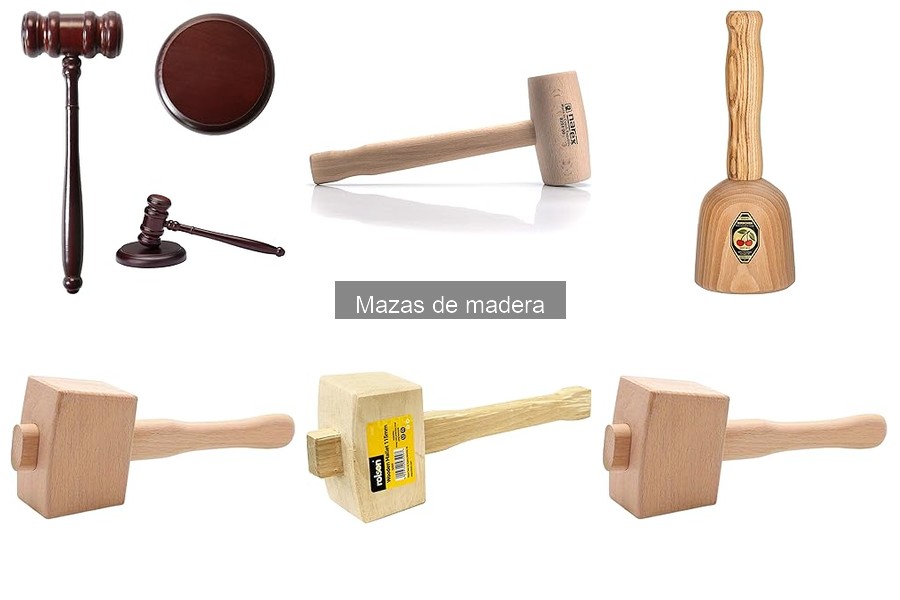 Tipos de mazas de madera y sus usos en carpintería