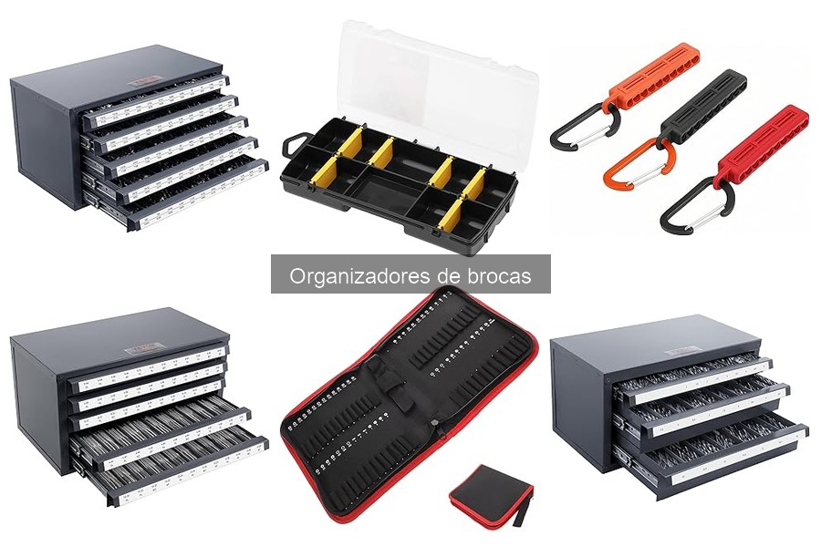 Tipos de organizadores de brocas para el taller en casa