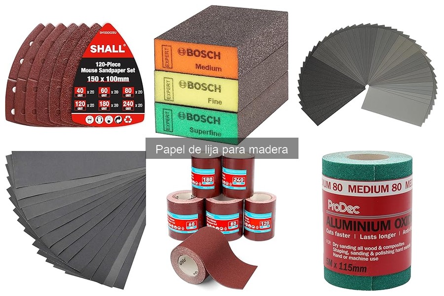 Tipos de papel de lija para madera y sus usos específicos