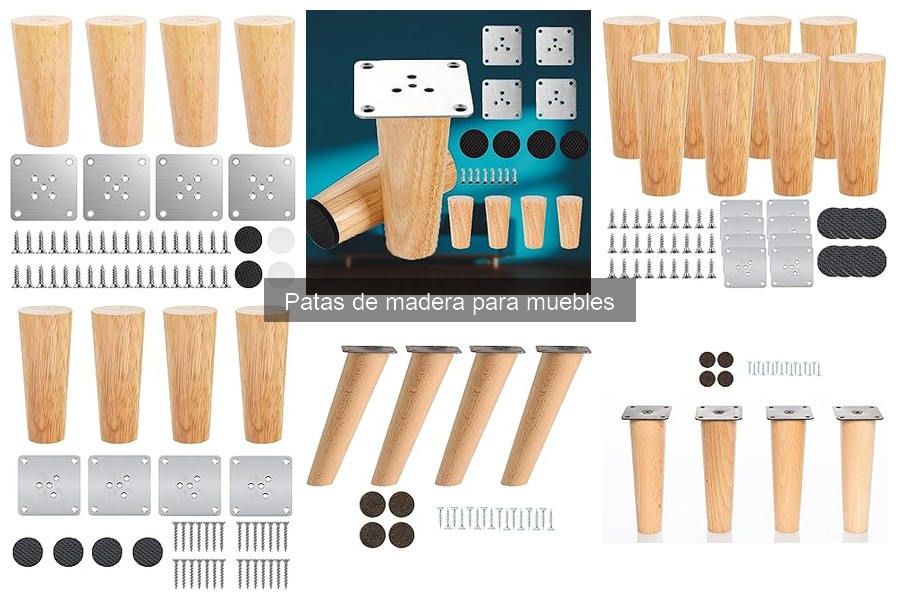 Tipos de patas de madera para muebles y sus características