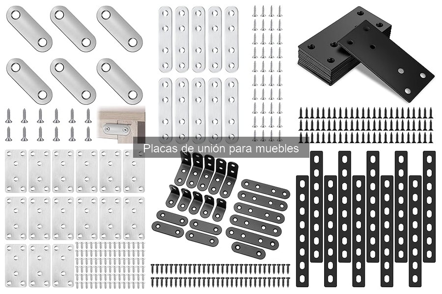 Tipos de placas de unión para muebles y sus aplicaciones