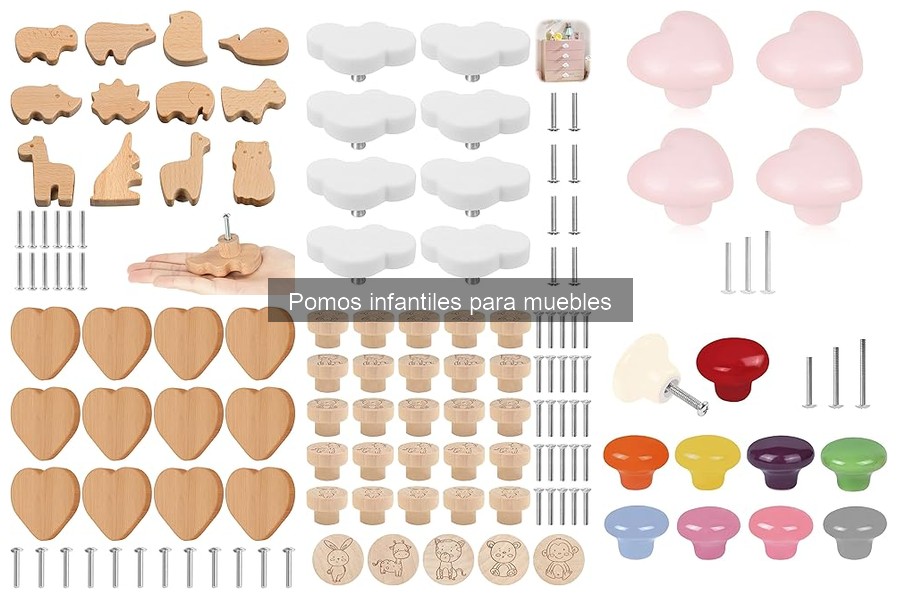 Tipos de pomos infantiles para muebles: guía completa