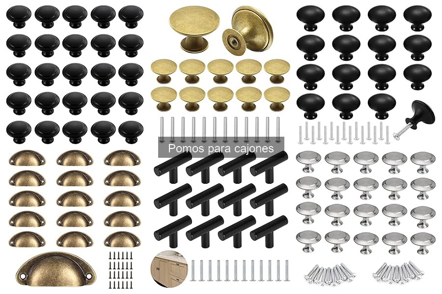 Tipos de pomos para cajones: estilos y materiales