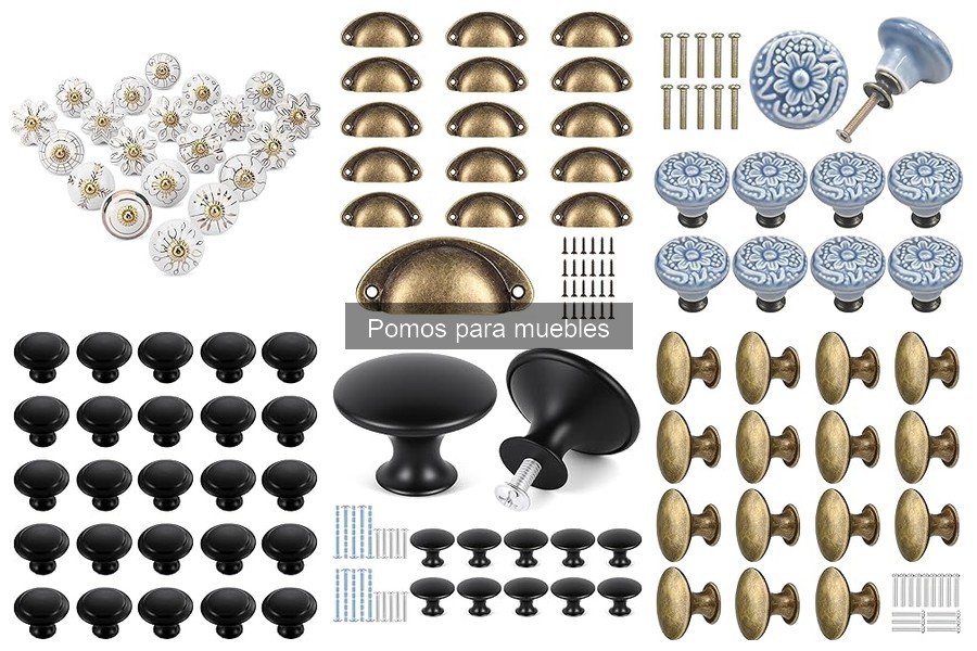 Tipos de pomos para muebles: estilos y materiales explicados