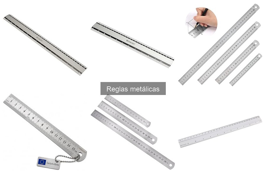 Tipos de reglas metálicas: características y usos recomendados