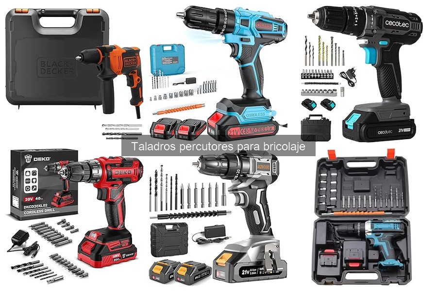 Tipos de Taladros Percutores para Bricolaje: Guía Completa