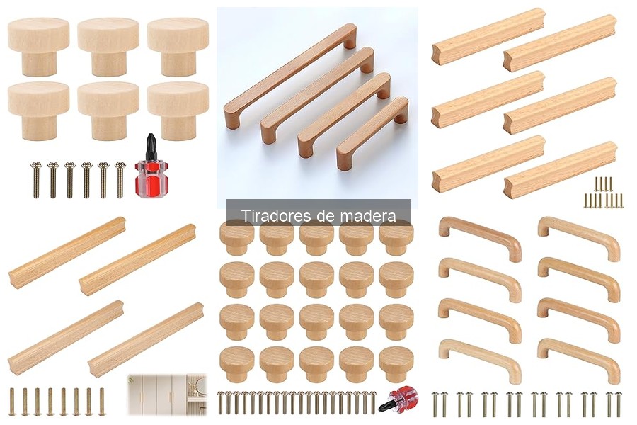 Tipos de tiradores de madera: diseños y estilos disponibles