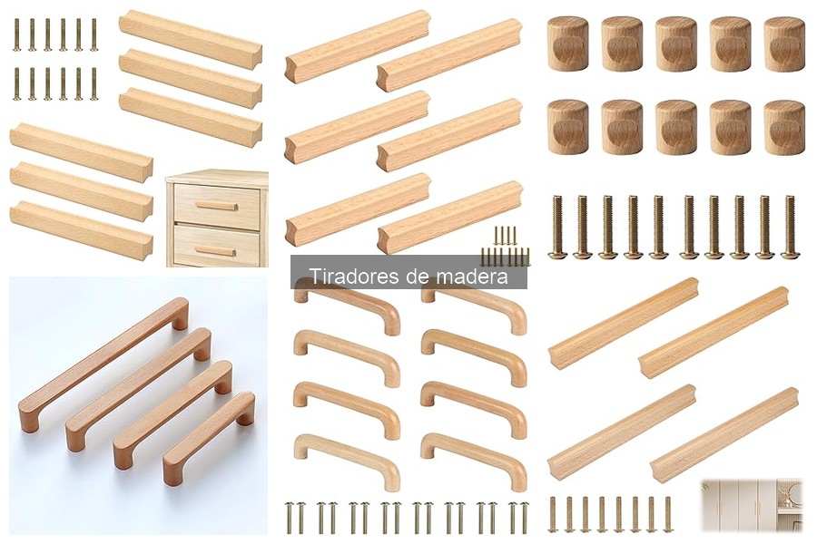 Todo sobre los tiradores de madera: características y usos