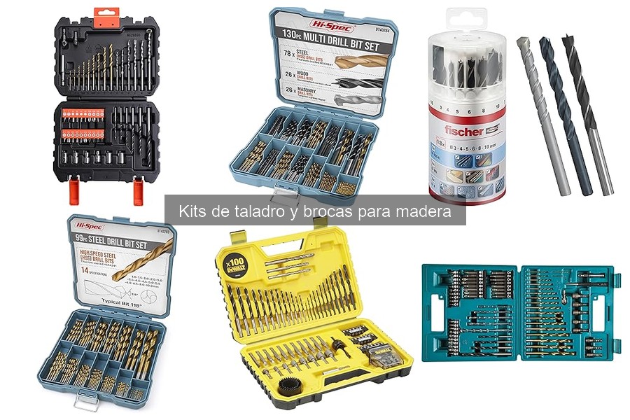 Ventajas de usar kits de taladro y brocas para madera