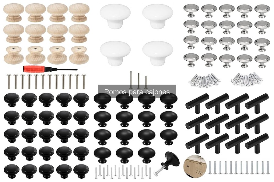 Ventajas y desventajas de los materiales para pomos de cajones